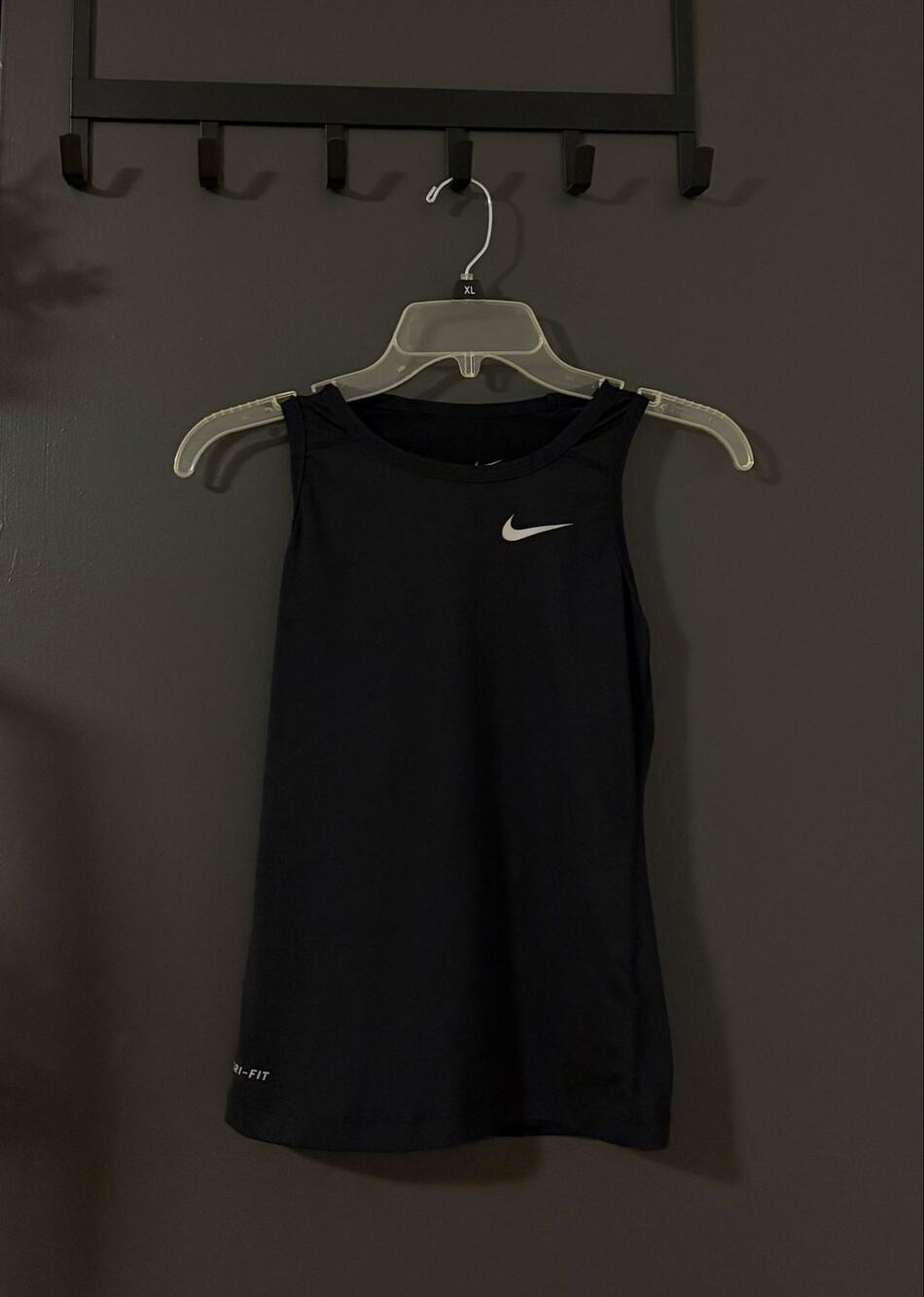 Nike Pro Black Fitted Dri-Fit Tank Top